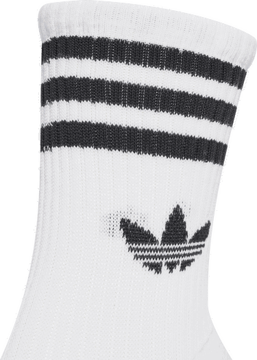 Ponožky adidas Performance 3-Stripes Crew Socks - 6 Pairs Biela | JV7410, 3