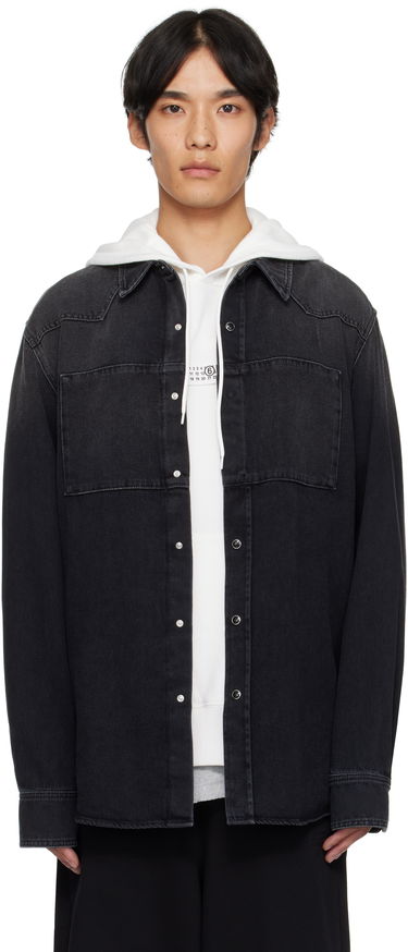Košeľa Maison Margiela MM6 Maison Margiela Long Sleeve Denim Shirt Čierna | SH0DT0031 M30011, 0