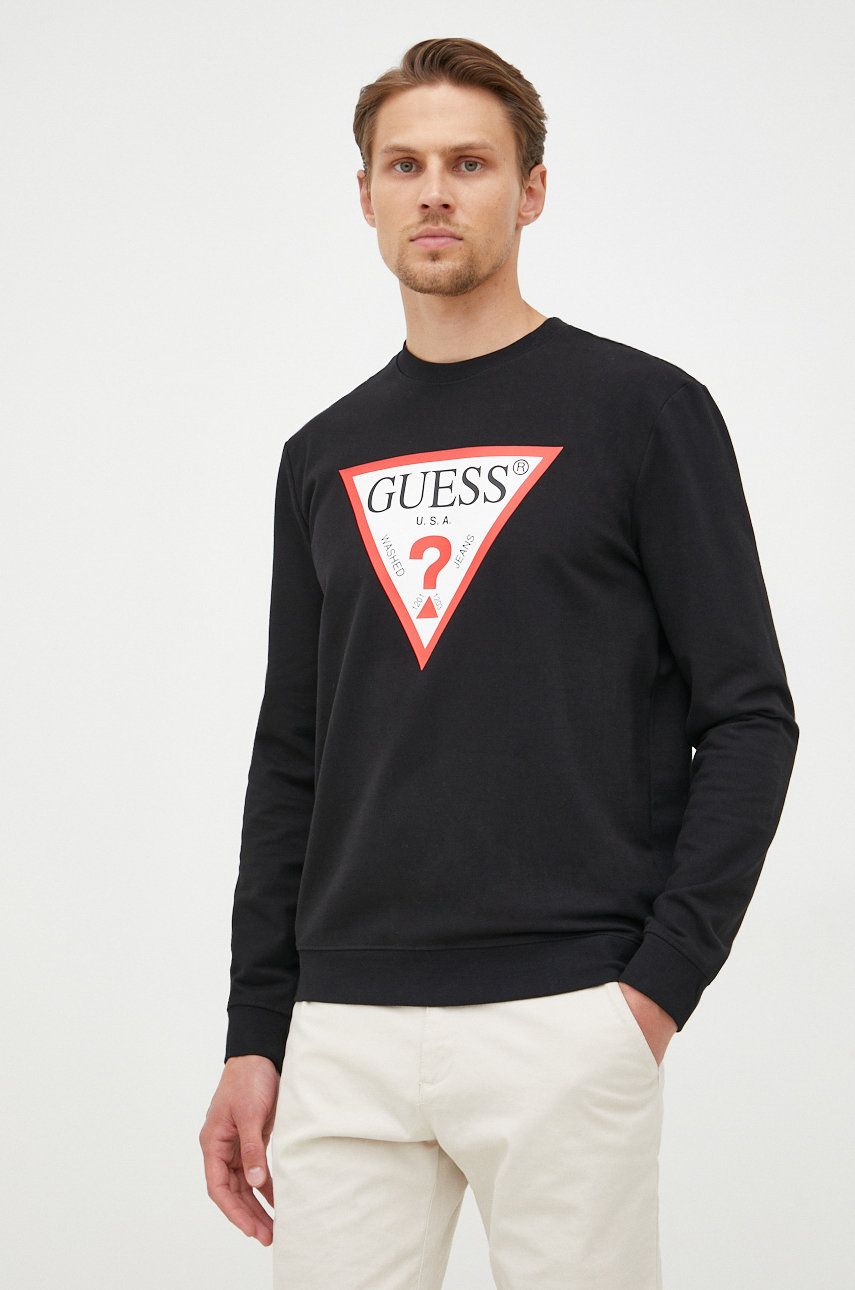 Mikina GUESS Audley Crewneck Čierna | M2YQ37.K6ZS1, 0