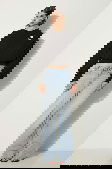 Mikina KENZO Kenzo Flower Boke 2.0 Cropped Sweat Čierna | FE62SW1664MI.99J, 1