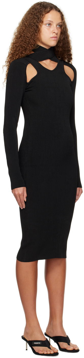 Šaty Coperni Coperni Cutout Midi Dress Čierna | COPML16600, 1