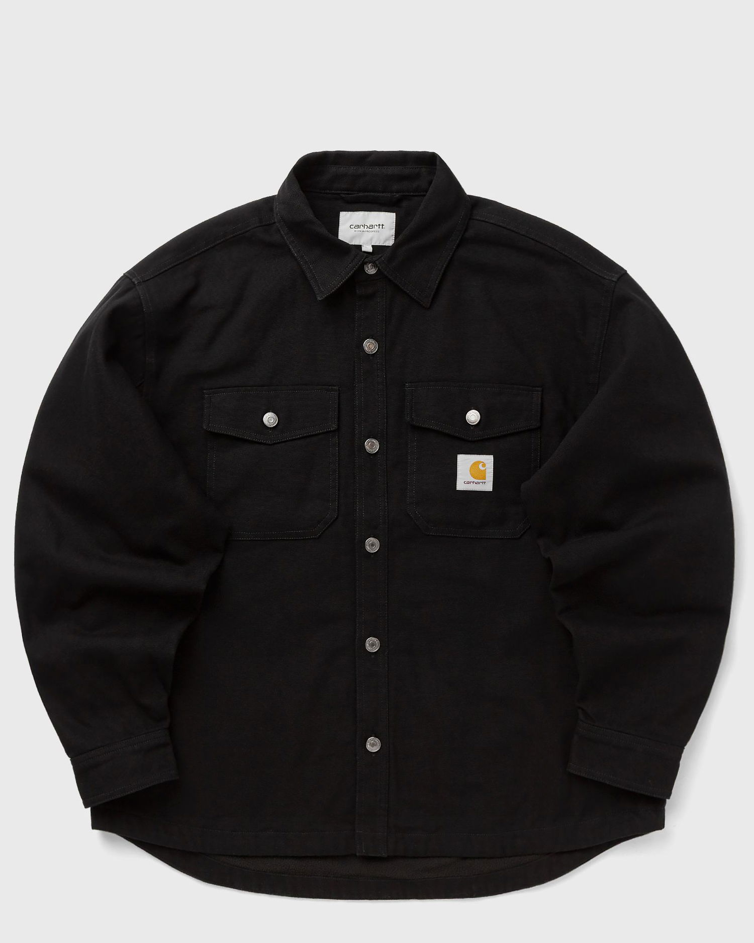 Košeľa Carhartt WIP Selby Collared Long-Sleeve Button-Up Shirt Jacket with Chest Pockets Čierna | I035305-89.XX, 0