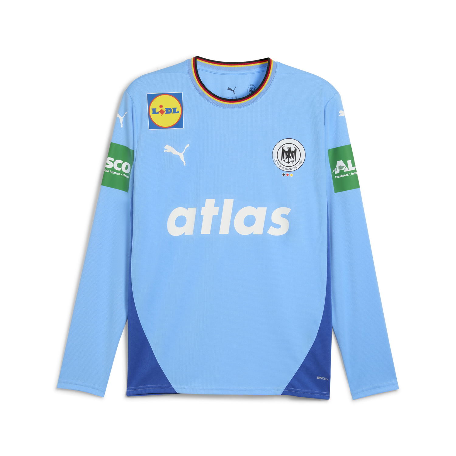 Dres Puma German Handball Federation Long-sleeve Goalkeeper Jersey Modrá | 787368_03, 0