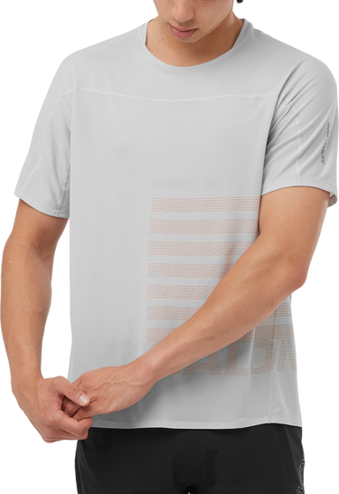 Tričko Salomon SENSE AERO SS TEE GFX M Šedá | lc2188700, 0
