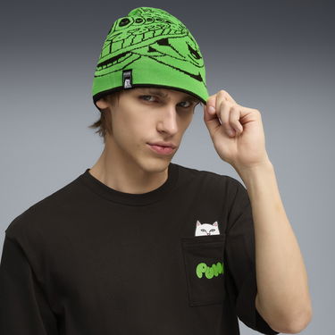 Kulicha Puma PUMA x RIPNDIP Knitted Beanie with Graphic Print Čierna | 026596_01, 2