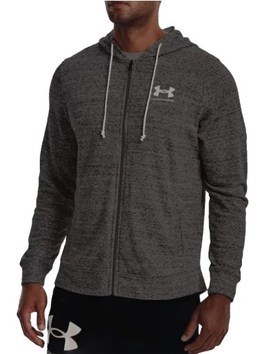 Mikina Under Armour Rival Terry Full-Zip Hoodie Šedá | 1370409-012