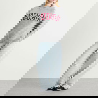 Sveter Samsoe Samsoe Samsøe Samsøe Sakeiku Logo Knit Jumper Šedá | F25300175-CLR000337, 4