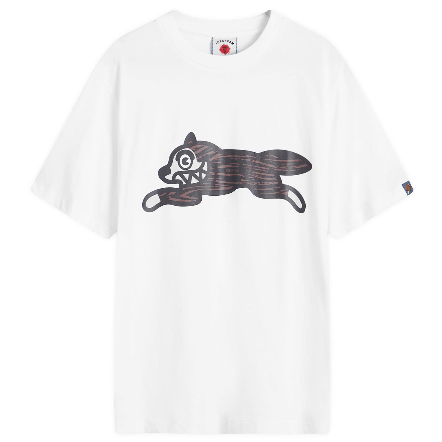 Tričko BBC IceCream Woodgrain Running Dog Graphic Tee Biela | IC24345-WH, 1