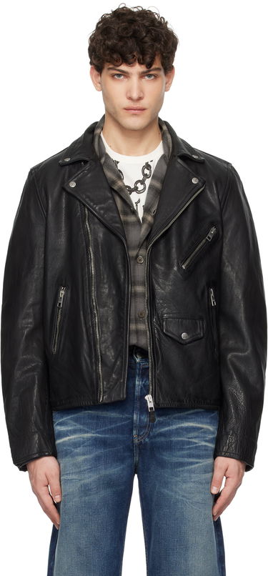 Bunda Ksubi Ksubi Eagle Leather Jacket Čierna | MPS25JK005, 0