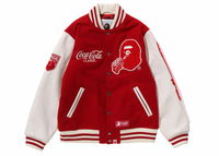 BAPE x Coca-Cola Varsity Jacket Red