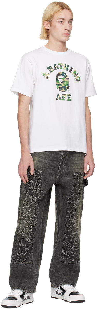 Tričko BAPE ABC Camo College T-shirt Biela | 001TEK801005M, 3