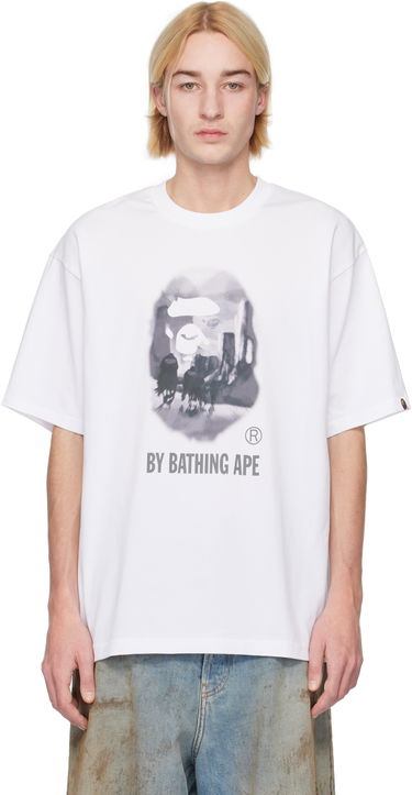Tričko BAPE Painting Relaxed Fit Graphic T-Shirt Biela | 001TEK801305M, 0