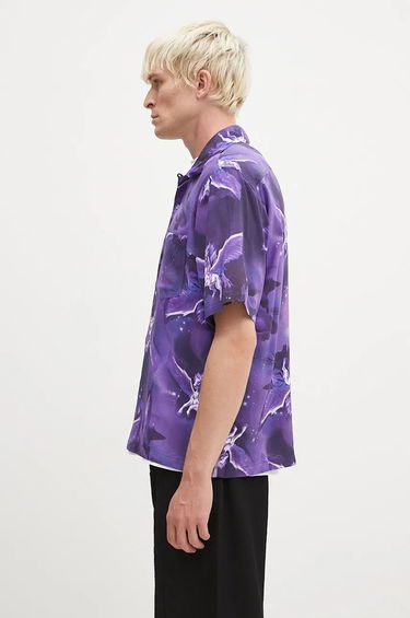 Košeľa Aries Aries Pegasus Hawaiian Relaxed Shirt With Classic Collar Fialová | AR4010402, 1