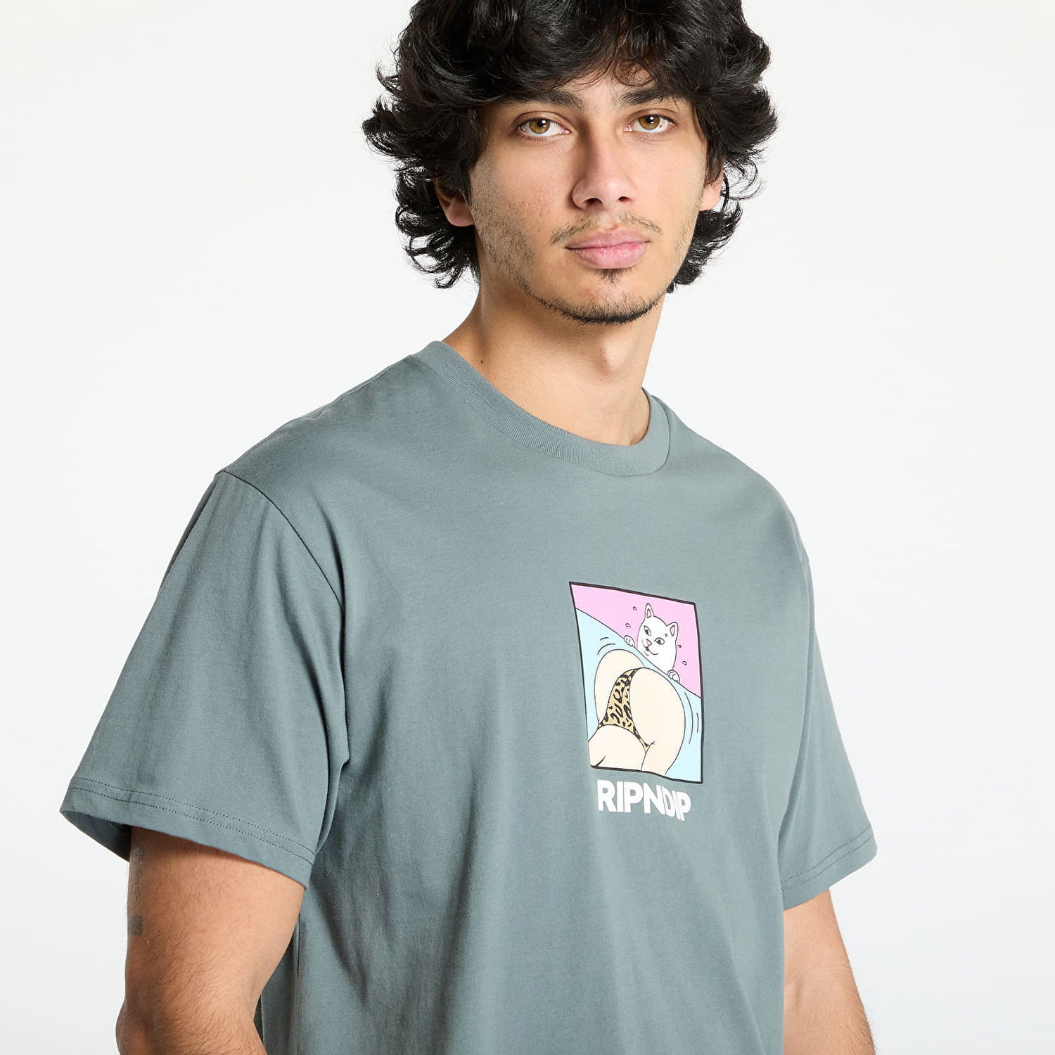 Tričko RIPNDIP RIPNDIP Peaches And Nerm T-Shirt Zelené | RNDHOL24153, 0