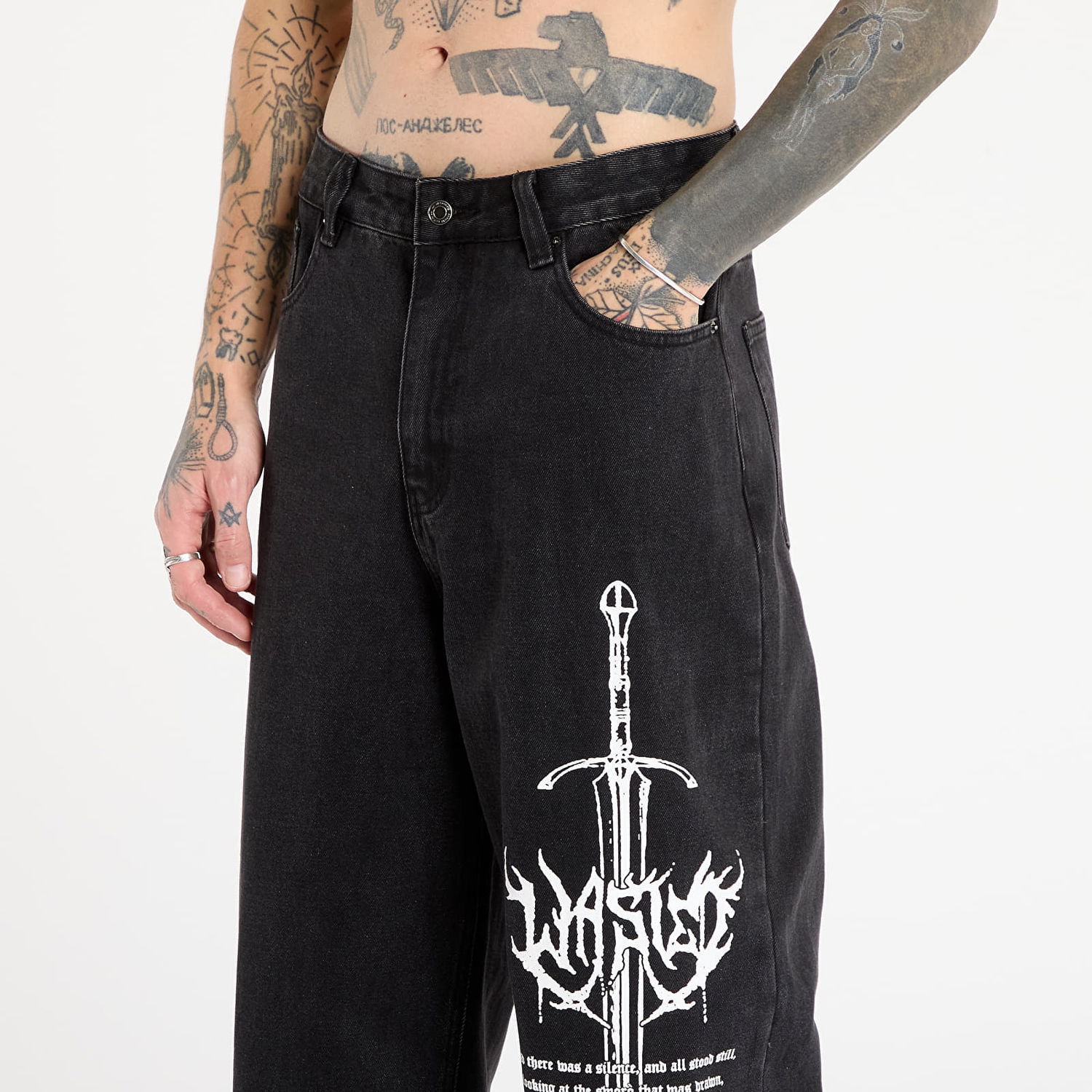 Džínsy Wasted Paris Pants Sword Casper 34 Čierna | WP_000335, 1