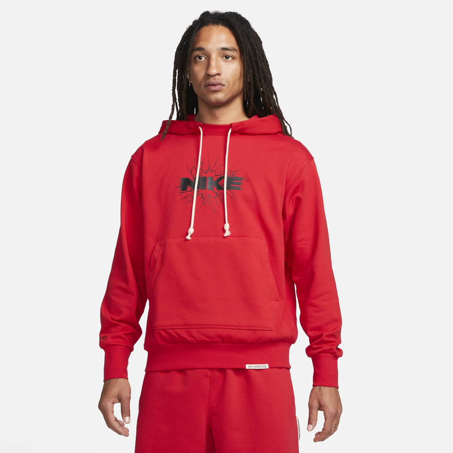 Mikina Nike Dri-FIT Standard Issue Hoodie Červená | FB7048-657, 0