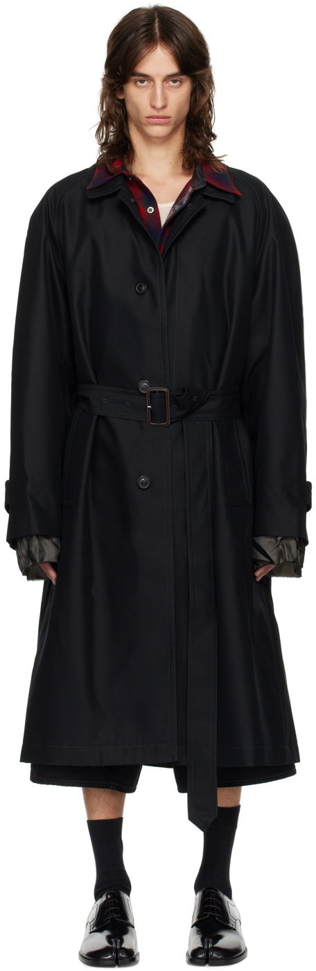Trenčkot Maison Margiela Belted Trench Coat Čierna | S50AH0132 S54694, 0