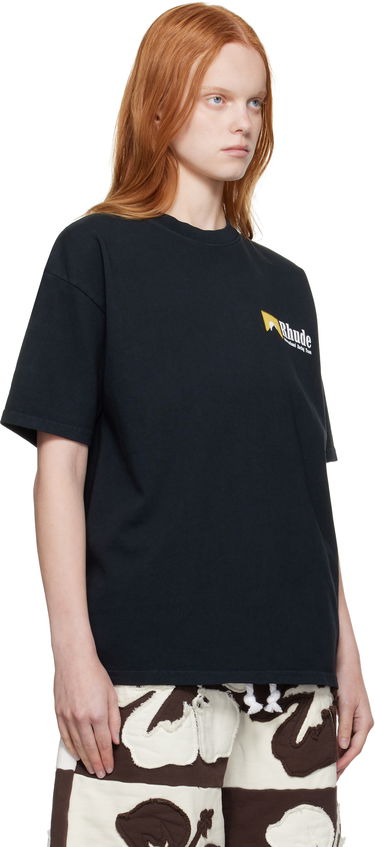 Tričko Rhude Rhude 'International Racing' Logo T-Shirt Čierna | RHPF25TT10012, 1