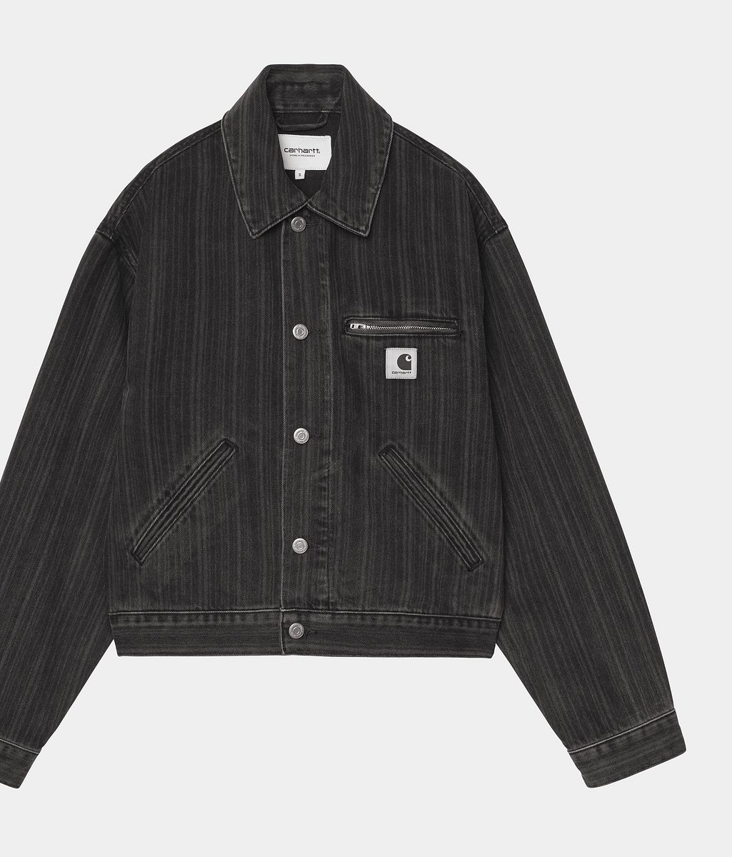 Bunda Carhartt WIP Rylan Stripe Jacket Čierna | I035571_9, 0