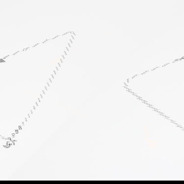 Náhrdelník GUESS Color My Day Necklace with Crystal Pendant and Logo Detail Metalická | JUBN02245JWRH-SILVER, 0