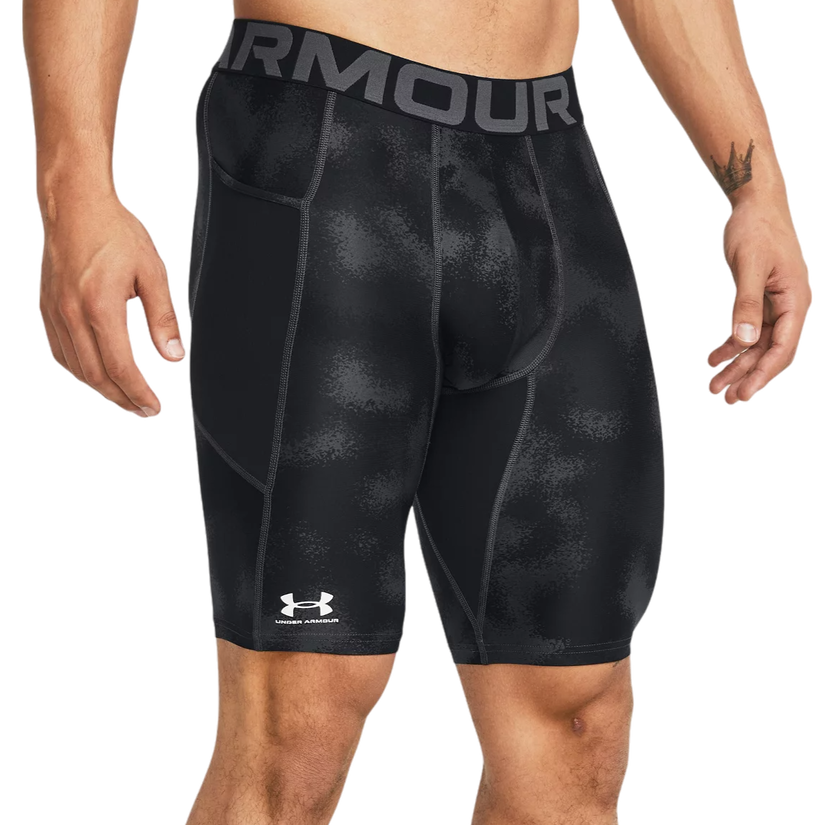 Šortky Under Armour HeatGear® Printed Long Shorts Čierna | 1383323-001