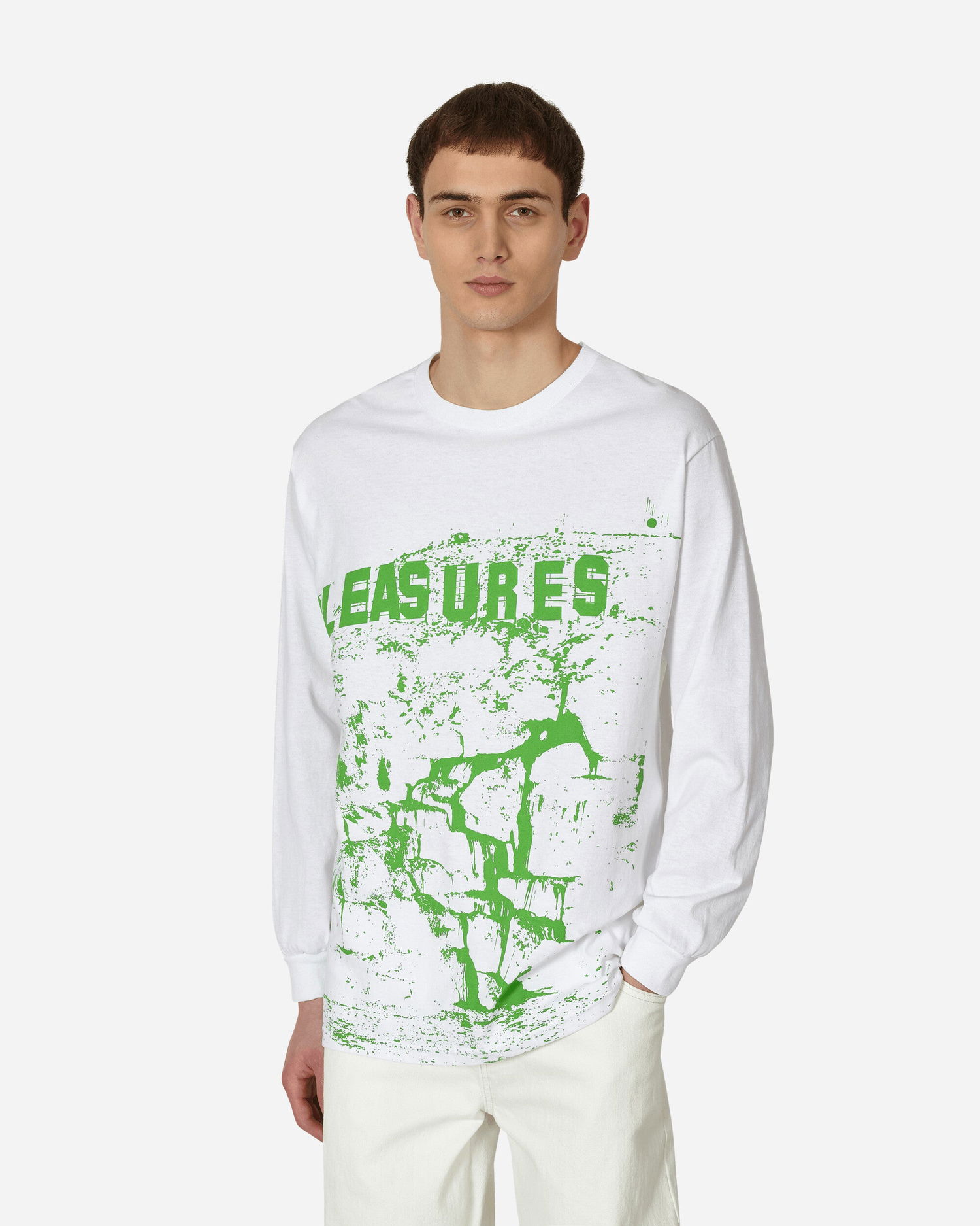 Tričko Pleasures THC Longsleeve T-Shirt Biela | P23SP054 WHITE, 0