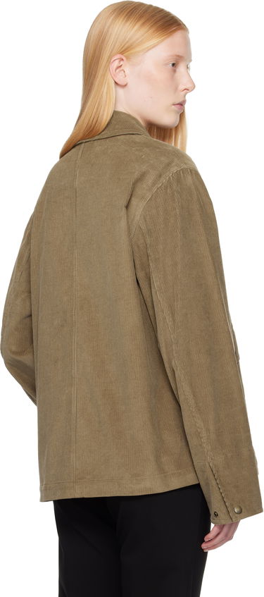Bunda Burberry Burberry Corduroy Buttoned Jacket Zelené | 8110217, 2