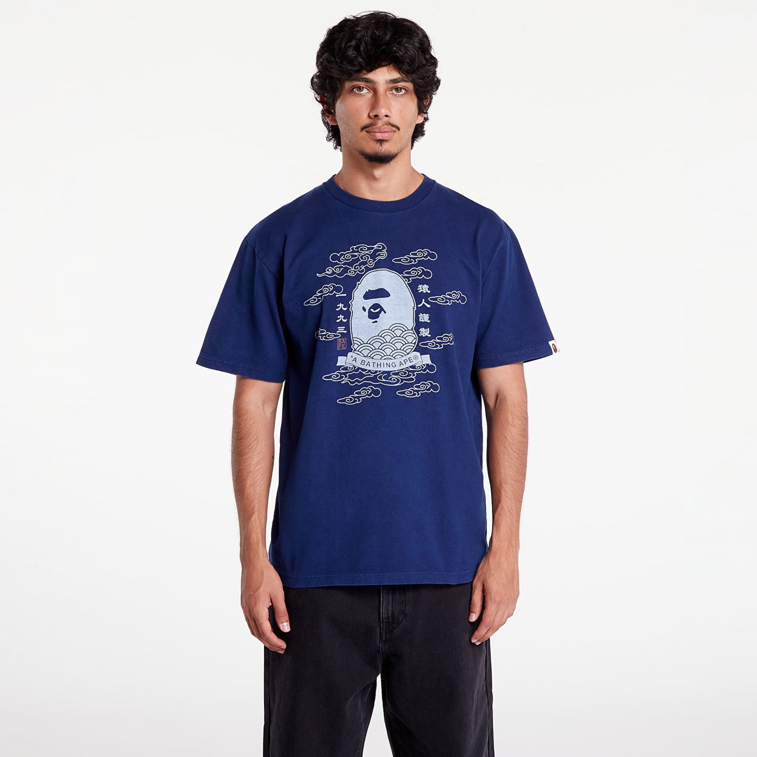 Tričko BAPE A BATHING APE 31St Anniversary Japan Ape Head Tee Indigo Navy | 001CSK201023F ING, 0