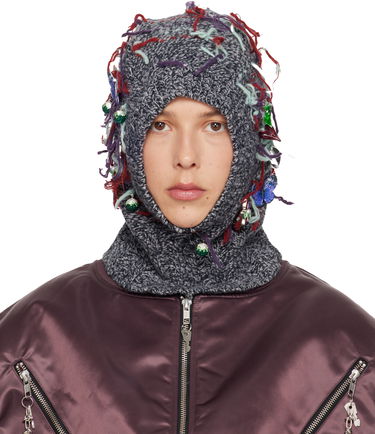 Klobúk Chopova Lowena Washed Up Knitted Embellished Balaclava Rôznofarebný | 6715, 0