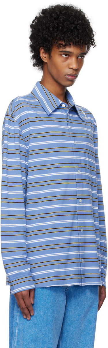 Polo tričko Marni Long Sleeved Striped Polo Rôznofarebný | POMU0042S0 UTC452, 1