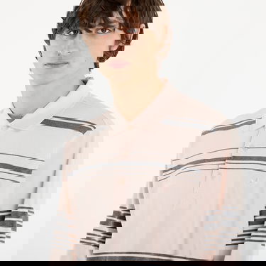 Polo tričko adidas Originals Wales Bonner Long-Sleeve Striped Polo Shirt Ružová | KB2298, 1