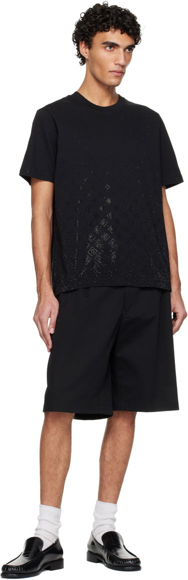 Tričko Casablanca Casablanca Crystal Monogram Logo Short Sleeve T-shirt Čierna | M-SP26-JTS-001-10, 3