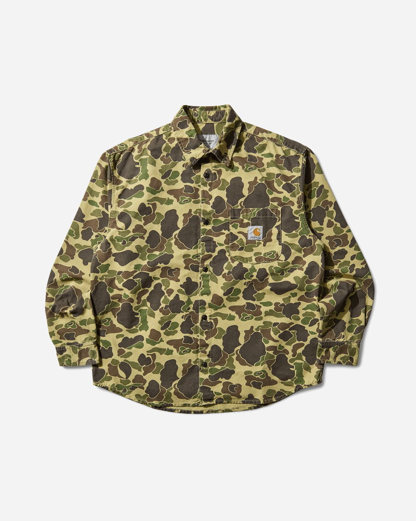 Košeľa Carhartt WIP Duck Longsleeve Shirt Stone Washed Rôznofarebný | I033769 2EQ06