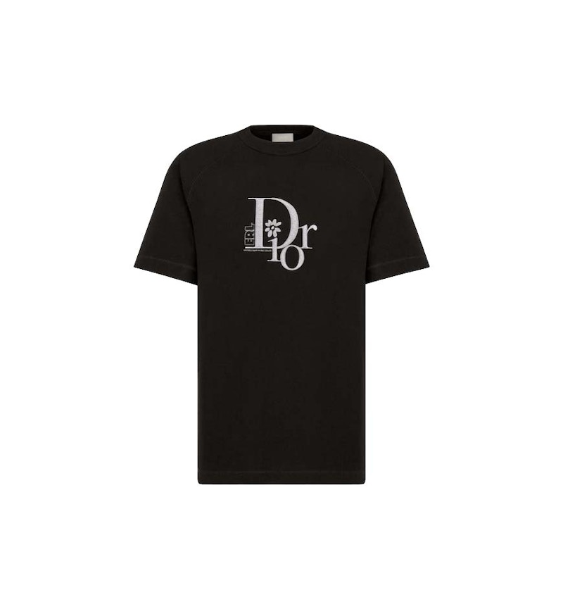 Tričko Dior Dior x ERL Relaxed Fit Jersey T-Shirt Čierna | 313J647A0817_C980, 0