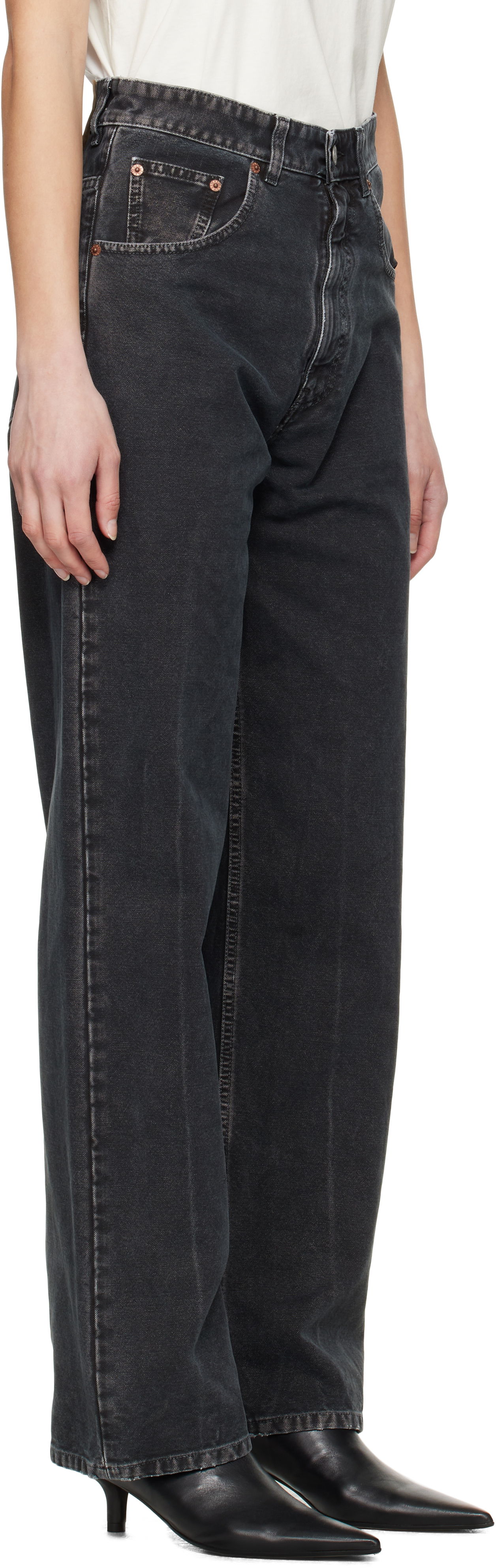 Džínsy Maison Margiela MM6 Maison Margiela 5 Pocket Jeans Čierna | SH0LA0010 M35249, 1