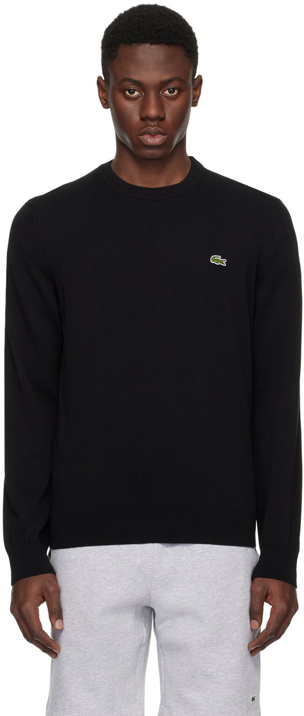 Sveter Lacoste Black Crewneck Sweater Čierna | AH1985_031