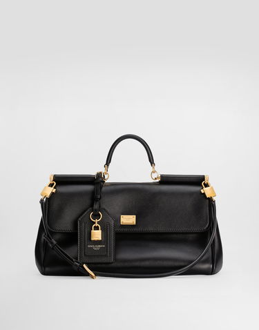 Kabelka Dolce & Gabbana Dolce & Gabbana My Sicily Plongé Calfskin Handbag Čierna | BB7782B732180999, 1