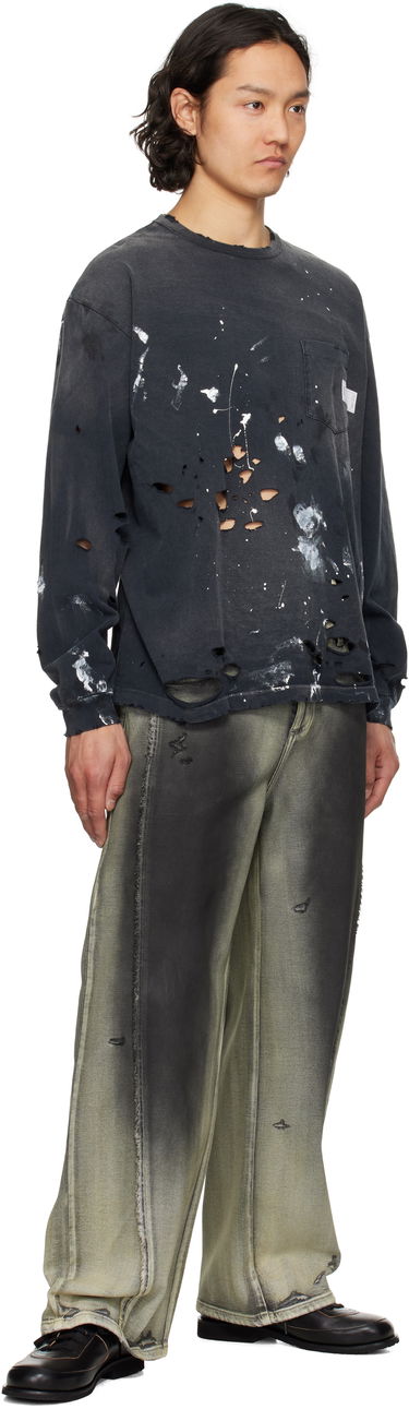 Tričko Neighborhood Neighborhood Savage Long Sleeve T-Shirt Čierna | 251OKNH-CSM05, 3