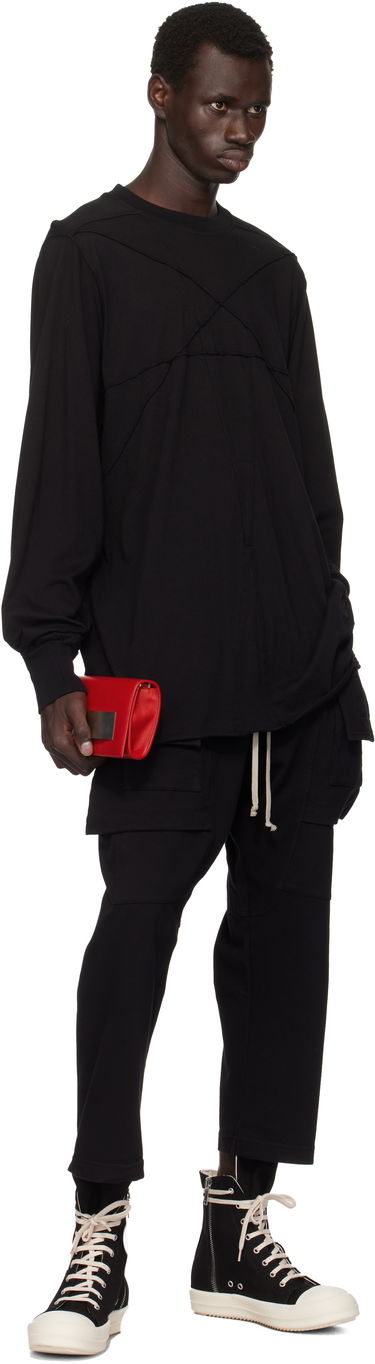 Tepláky Rick Owens Rick Owens DRKSHDW Porterville Creatch Cropped Drawstring Cargo Pants Čierna | DU02D2371 RIG, 3