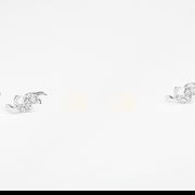 Lily Crystal Flower Stud Earrings