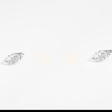 Náušnice GUESS Lily Crystal Flower Stud Earrings Metalická | JUBE05108JWRH-SILVER, 0