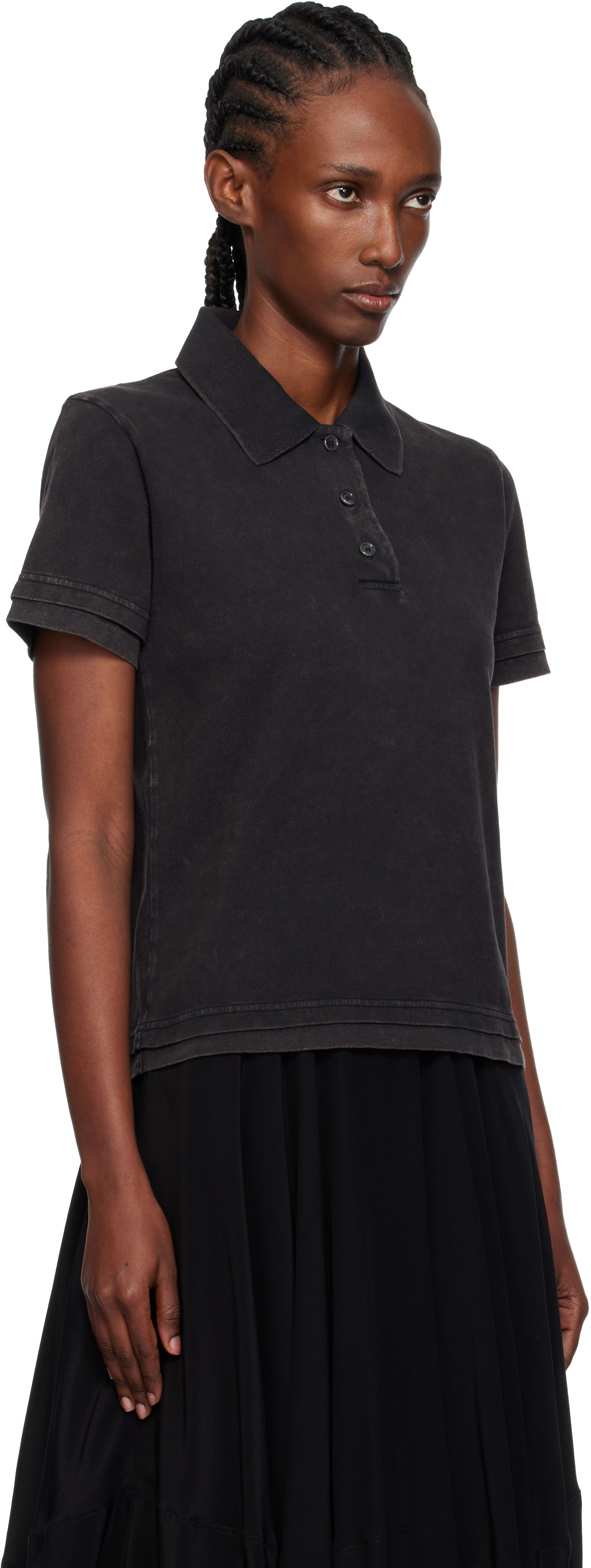 Polo tričko JW Anderson JW Anderson Layered Short Sleeve Polo Čierna | JO0277-PG1808, 1