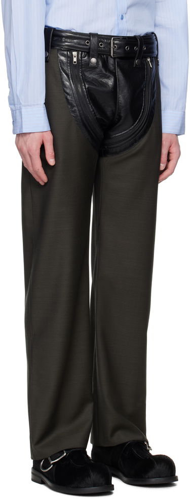 Cargo nohavice Martine Rose Martine Rose Zip Chap Tailored Trousers Zelené | 360WT10414, 1