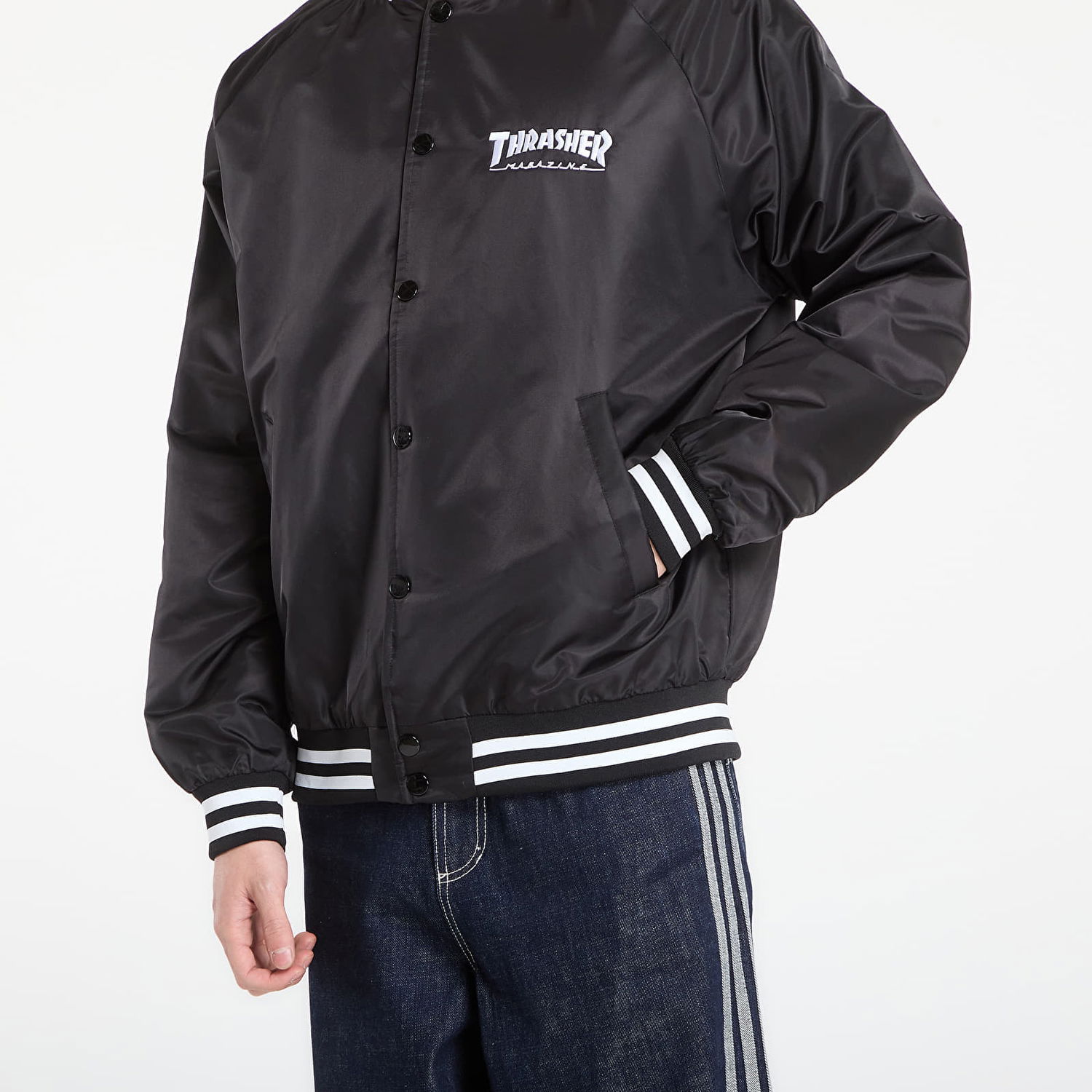 Bomber bunda Thrasher Mag Logo Dugout Jacket Čierna | 145858, 1