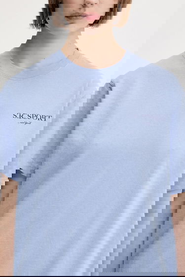 Tričko Sporty & Rich Sporty & Rich Wimbledon T-Shirt and Shorts Set Modrá | TO043612201BL59, 4