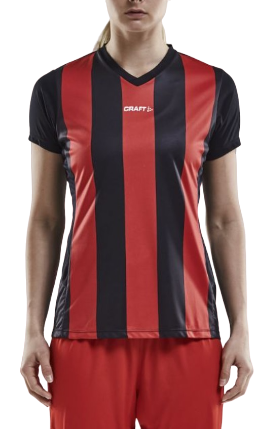 Tričko Craft Striped Jersey T-Shirt Červená | 1905568-9430