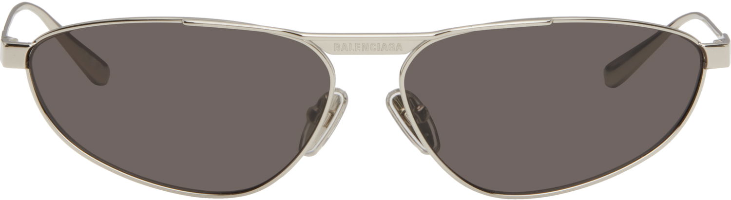 Slnečné okuliare Balenciaga Balenciaga Tag 3.0 Oval Metal Sunglasses Metalická | BB0417S-002, 0