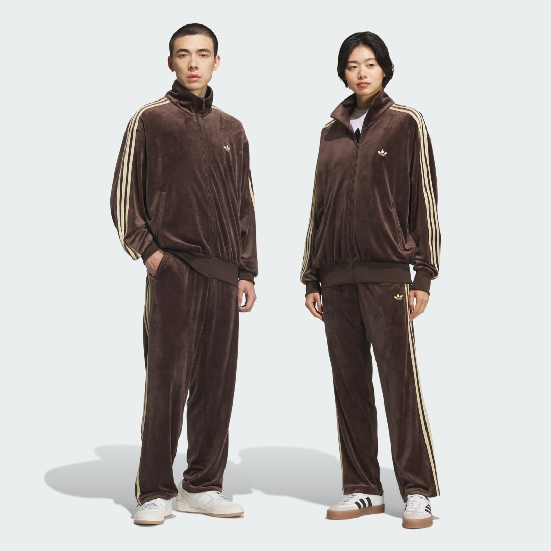 Súprava adidas Performance Velour Tracksuit Hnedá | KD9384, 0