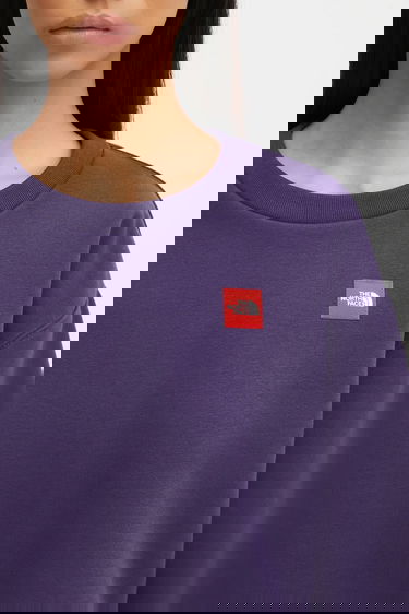 Mikina The North Face Plain Cropped Crewneck Sweatshirt Redbox Fialová | NF0A8EFY1JI1, 3