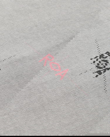 Tričko ROA Info Stitch Organic Longsleeve T-Shirt Šedá | RBMW0543JY56 GRY0004, 3